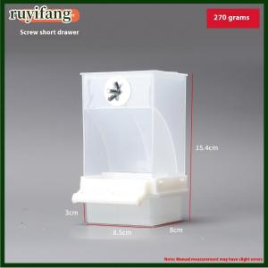 ruyifang Large Capacity Bird Feeder Box Anti-Splash Bird Food Dispenser Durable Parrot Feeding Box For Small Medium Birds