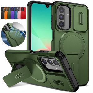 Armor Funda For Samsung A17 5G Case Slide Lens Protect Phone Case For Galaxy A17 A 17 GalaxyA17 Magnetic Wireless Charging Cover