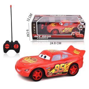 2026 2026 Pixar Cars 3 Electric Toy Car Lightning McQueen Channel 4 off-road Remote Control Car Model Boy Birthday Gift Toy
