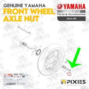 Genuine Yamaha Front Wheel Axle Nut for Xmax 300 V1 V2 V3