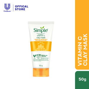 Simple Vitamin C Clay Mask For Brightening Skin With Vitamin C E Ginger Root (50g)
