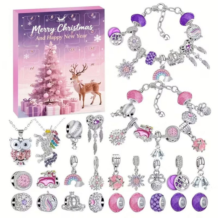 Jewelry Advent Calendar 2025 for Girls 24 Days of Christmas Countdown ...