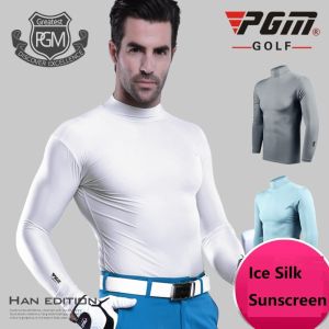 Mens Shirts Polo Tshirt Summer Shirt Underwear Long Sleeve Golf Shirt Sun UV Protection Ice Silk T-shirts Cooling Golf Apparel For Men