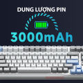 Phím Cơ Không Dây WEIKAV F75 PRO RGB, LED Viền RGB, 3 Modes, Con Lăn, Hotswap 5 chân.. 
