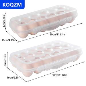 [COD] KOQZM 1 cái Hộp đựng trứng dạng lưới 12 18 Có Nắp Hộp đựng trứng tủ lạnh nhà bếp giá đựng trứng Giá đựng trứng tủ lạnh gia dụng Khay Đựng Trứng