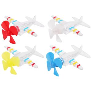 หมวกกันน็อคสำหรับแต่งรถเครื่องบินขนาดเล็ก LED พลังลม4ชิ้นการตกแต่งรถจักรยานยนต์แต่งพลังงานลมแบบหมุนได้สำหรับจักรยานไฟฟ้าจักรยานมอเตอร์ไซค์