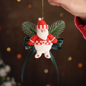 MLADEN COD กระดิ่งคริสมาส คริสมาสต์ ตกแต่งบ้าน เครื่องประดับแขวน เครื่องประดับโบว์และกระดิ่งงานรื่นเริง
