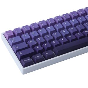 【Keycap Only】Gradient purple Keycap 126 Keys PBT Five-Sided Sublimation Cherry Profile For Cherry MX Switch Customized Mechanical Keyboard 61/64/68/75/84/87