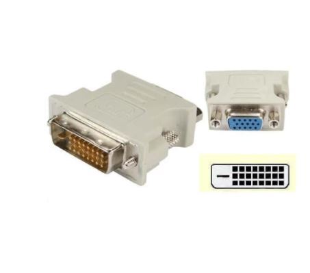 Connector gender dvi 24+1 male to vga female 1080p Konektor mini dvi 24-1  to vga 15 pin dsub Lazada Indonesia