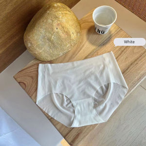 Meooliisy vải lụa lạnh một mảnh Siêu Mỏng Quần Lót Cho Phụ Nữ Đơn Giản Phù phiếm thoáng khí thoải mái giữa eo Tóm Tắt