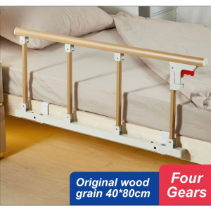 Foldable Bedside Handrail No-Drill Anti-Fall Grip Elderly Assist Device Stable Non-Slip Rail Convenient Safety Barrier