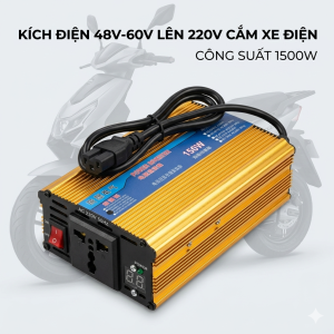 Bộ Kích Điện 220V Từ Bình Xe Điện 48V 60V – Tiện Dụng Cho Gia Đình Khi Cúp Điện