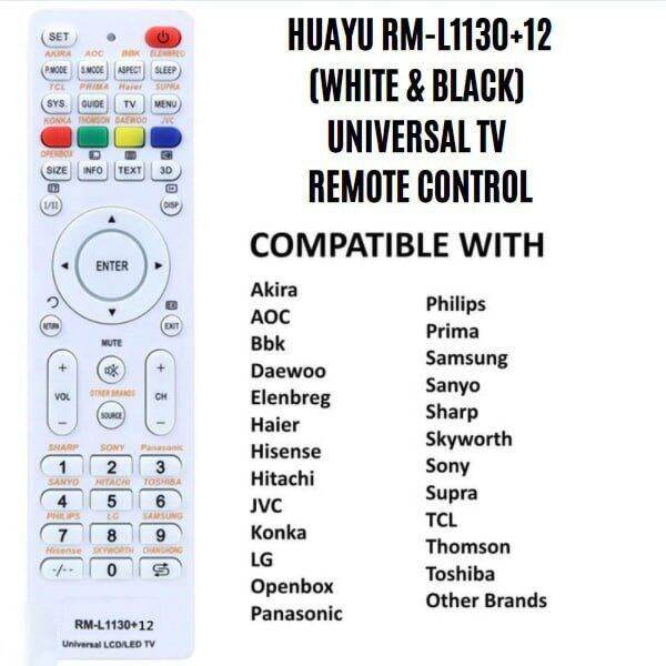 Huayu Rm S Rm L X Universal Smart Tv Remote Control With Home