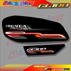 STRIPING VARIASI HONDA GL 100 / STICKER LIST VARIASI MOTOR GL 100