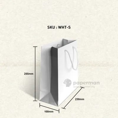 Store Age [25pcs] Plain Matt Color Paper Bag Goodies Bag Gift Bag for Wedding / Birthday / Annual Dinner / Party - Size S M L
