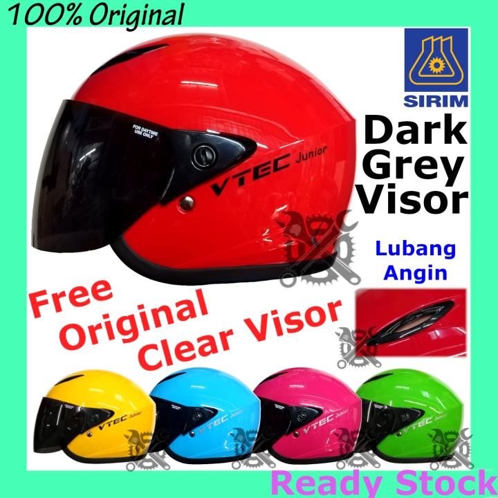 Kids Helmet SGV LTD Vtec Junior Dark Grey Visor SIRIM Children