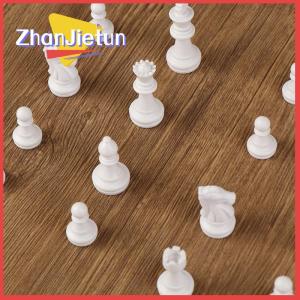 zhanjietun 1เซ็ต32ชิ้นชุดหมากรุกพลาสติก PS สำหรับผู้ใหญ่ชุดหมากรุกของเล่นสำหรับเด็ก