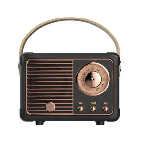 [SG SELLER]Outdoor Bluetooth Speaker Radio Music Player Soundbar Boombox Sound TF Mini Vintage Audio Vintage Sound