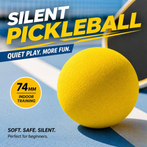 Silent Pickleball Ball PU Foam Quiet Indoor Training Ball Soft High Bounce Practice Noise Reduction