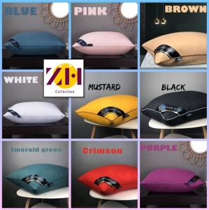 ZH Bantal 1kg Polyester Fibre Fluffy Neck Protection Sleeping Pillow 1kg