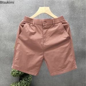 Mens High-end Minimalist Casual Shorts Trendy Brand for Outerwear Light Luxury Five Quarter Pants Mens Summer Slim Fit Shorts2026