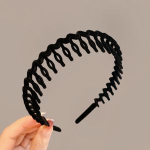 Korean Retro Headband Fashionable Sweet Cute Sponge and Velvet Headband Elegant for Women