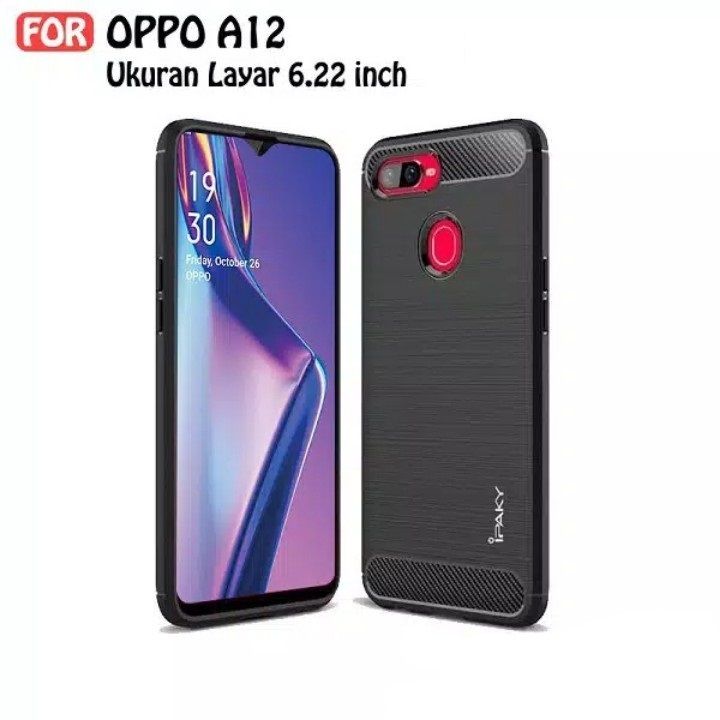 SOFTCASE IPAKY CARBON OPPO A12 OPPO A7 A5S A11K F9 A39