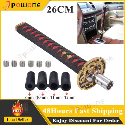 Car Gear Stick Knob Automatic Manual Shifter Lever Head Samurai Sword Gear Shifting Knob Fits Most Cars - intl (200mm)