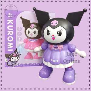 Mainan Anak Robot Kuromi Dance Joget Sanrio Boneka Musik Jalan