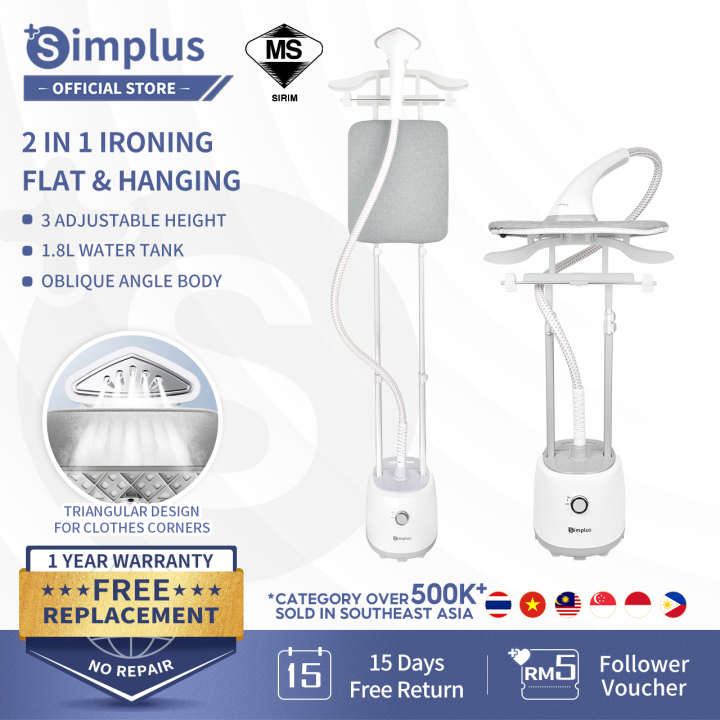 Simplus Iron Steam Steamer Iron Garment Steamer 40G/Min Steam Output