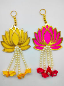 Lotus Wall Hanging for Home & Pooja Room | Door Entrance Decor | Diwali Gift & Festival Decoration – Pack of 1 Pc (8 inches)