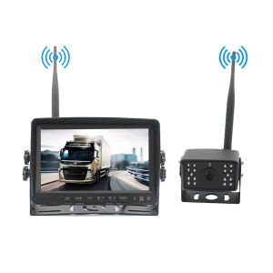 7 Inch 4 Channel Digital Signal Wireless Reversing Image With display LCD Monitor Display Night Rearview Waterproof Camera For Bus Truck