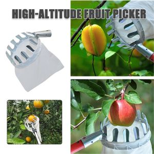 Metal Fruit Picker Gardening Tool Suitable For Harvesting Peache Apple Other Tall Tree In Orchard