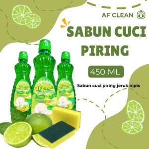 Sabun Cuci Piring AF CLEAN Lime Jeruk Nipis Premium 450ml