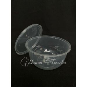 [25 PCS] Thinwall BULAT 300ml + tutup cup puding pudding / BOWL mangkok plastik 300 ml