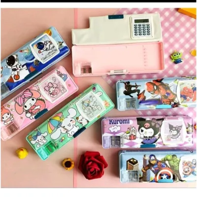 Kotak Pensil Kode Susun 3 Kuromi Superhero / Tempat Pensil Pin 3D / Fancy