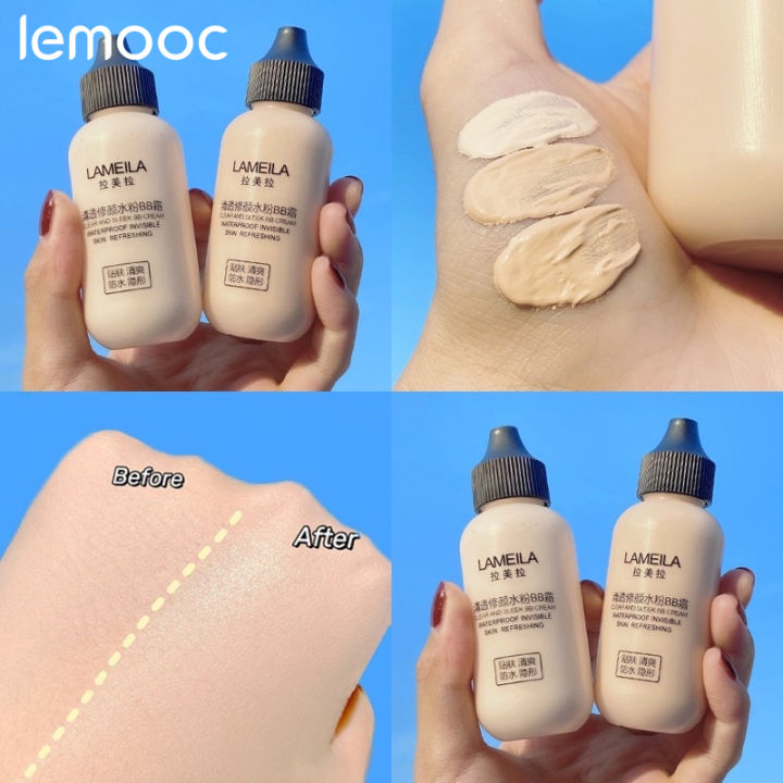 Liquid Face Foundation Skin Concealer Moisturizing Waterproof Brighten 