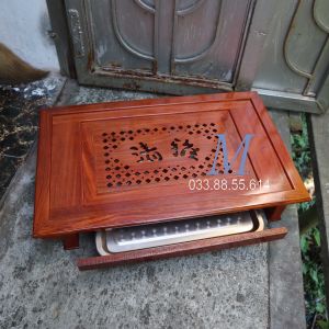 Khay trà kiểu tần gỗ hươngbàn trà cổ gỗ hương cỡ khủng cỡ 55x35cm