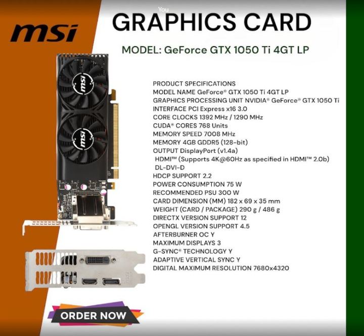 Gigabyte Gtx 1050 Ti Dimensions Graphics Cards Nvidia Geforce 1050