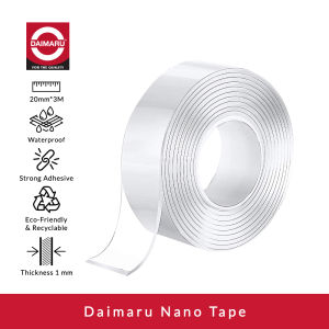 Daimaru Nano Double Tape 3cm x 3Meter Selotip Isolasi Bening - Thick 1 mm