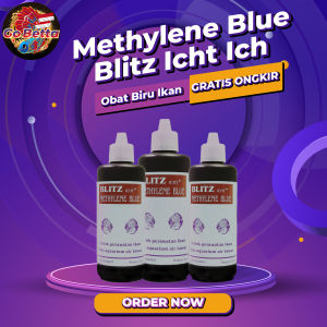 🇸🇬 GOBETTA Methylene Blue - Blitz Icht Ich Blue Betta Fish Medicine Betta Fin Rot Treatment Betta Fish Antibiotics Popeye Treatment BETTA SHOP BETTA STORE FISH SHOP BETTA OUTLET BETTA RETAIL BETTA RETAIL SHOP BETTA SINGAPORE ONLINE SHOP BETTA MARKET