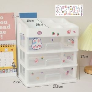 Dung tích lớn Ngăn kéo giá để tài liệu cho mỹ phẩm và văn phòng phẩm lưu trữ