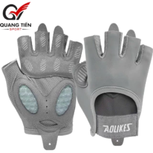 Găng tay tập gym Aolikes hở ngón cao cấp tập gym tập yoga AL - 121