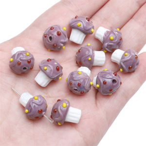 1ชิ้น13X15มม. สายคล้องแว่นตาลูกปัดแก้วแลมป์เวิร์คสีสันไอศกรีมน่ารักเค้กลูกปัดสำหรับสร้อยข้อมือแฮนด์เมดสร้อยคอพวงกุญแจเครื่องประดับทำเครื่องเพชร DIY