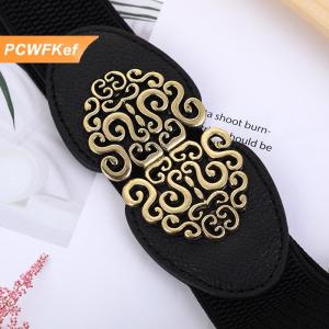 【PCWFKef】 Phụ Nữ Thời Trang Hàn Quốc Trang Trí Đàn Hồi Vành Đai Rộng Khóa Váy Áo Len Áo Len Vành Đai Thắt Lưng Cho Phụ Nữ