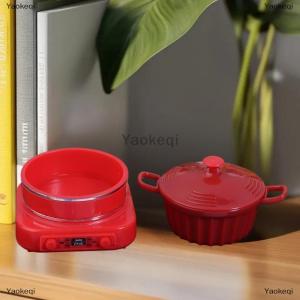 [COD] Yaokeqi Doll House Mini Kitchen Appliance Model Mini Electromagnetic Pot Shooting Scene Props