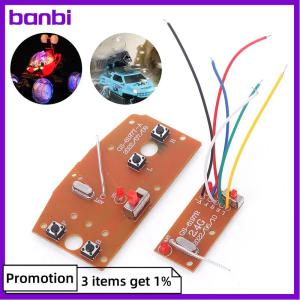 banbi แผงรับสัญญาณเครื่องส่งสัญญาณสี่ช่องสัญญาณ2.4G แผงวงจรสำหรับรถ RC ชิ้นส่วนของเล่นโมดูลแผงวงจรคุณภาพสูง PCBA