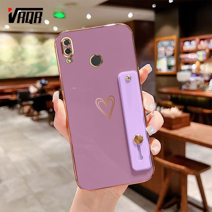 VRQR Color Plating Case Huawei Nova 3e 4e Wristband Desk