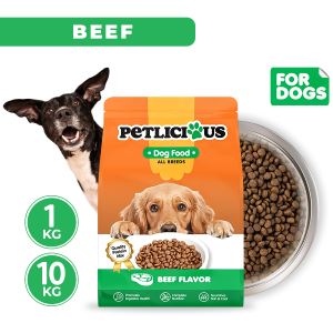 Petlicious Dog Dry Food Beef Flavor 1kg / 10kg collection - PetMate dogs nutritious beefs healthiest foods kibble kibbles