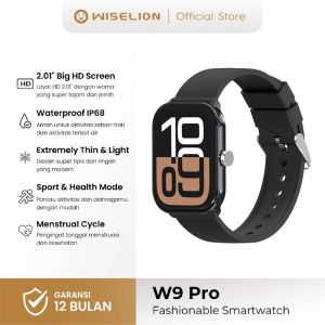 WISELION W9 Pro Smartwatch Modis Analisis Olahraga Tahan Air Panggilan Bluetooth Wallpaper Kustom